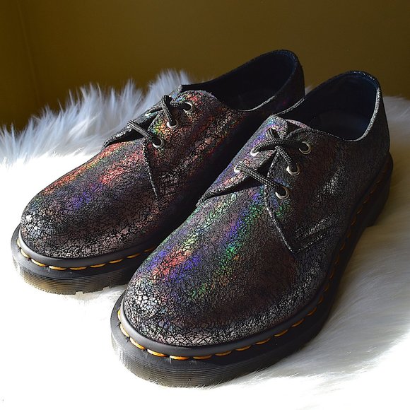 Dr. Martens | Metallic Leather Oxford Shoes - Picture 3 of 11